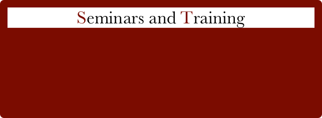 Seminars and Training
